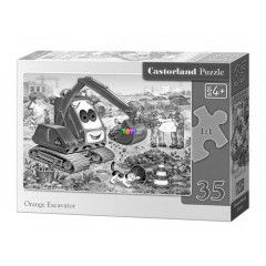 Puzzle - Narancssrga exkavtor, 35 db