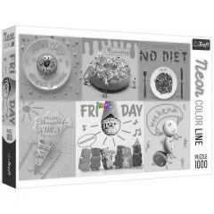 Puzzle - Neon Color Line - des napok, 1000 db
