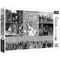 Puzzle - Neon Color Line - New York City, 1000 db