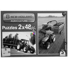 Puzzle - New Holland traktorok, 2 x 48 db