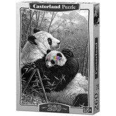 Puzzle - Pandacsalád, 260 db