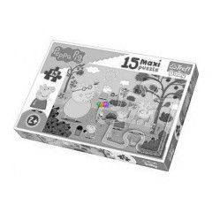 Puzzle - Peppa a kertben, 15 db