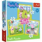 Puzzle - Peppa boldog napja, 3 az 1-ben