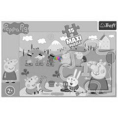Puzzle - Peppa malac, 15 db