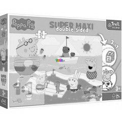 Puzzle - Peppa malac a tengerparton maxi puzzle sznezvel, 24 db
