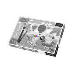 Puzzle - Peppa malac nyaral, 24 db