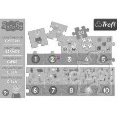 Puzzle - Peppa malac - Tanuljunk szmolni, 20 db