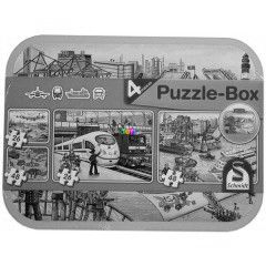 Puzzle - Playmobil vrosi kzlekeds 2x26 s 2x48 db, fmdobozban