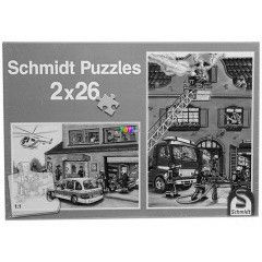 Puzzle - Rendrk s tzoltk, 2 x 26 db