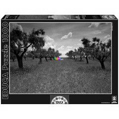 Puzzle - Rt pipacsokkal s fasorral, 1000 db