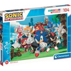 Puzzle - Sonic, a sündisznó, 104 db