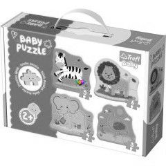 Puzzle - Szafari llatok, 4 az 1-ben