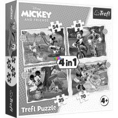 Puzzle - Szp nap Mickey szmra, 4 az 1-ben