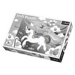 Puzzle - Szivrvny s unikornis, 100 db