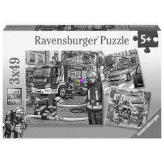 Puzzle - Szolglati jrmvek, 3x49 db