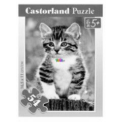 Puzzle - Szrke cica, 54 db