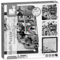 Puzzle - Tl-nyr, fa puzzle s kifest, 2 x 36 db