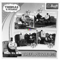 Puzzle - Thomas a gzmozdony, 4 az 1-ben puzzle