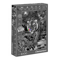 Puzzle - Tigris, 1000 db, 3D szemveggel
