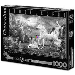 Puzzle - Unikornis, 1000 db, fluoreszkl
