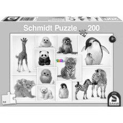Puzzle - Vadllat klykk, 200 db