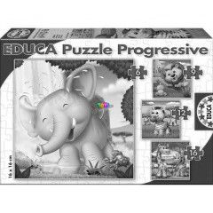 Puzzle - Vadllatok, 6-9-12-16 db