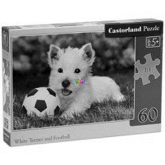 Puzzle - Westie klyk focilabdval, 60 db