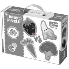 Puzzle - Zldsgek s gymlcsk, 4 x 2 db