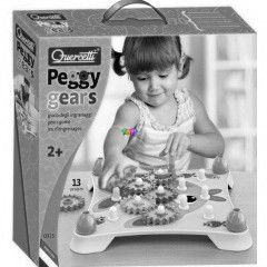 Quercetti - Peggy Gears sznes fogaskerekek kp kszt, 13 db-os