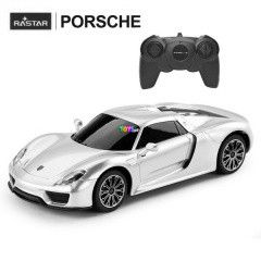 Rastar - Porsche 918 Spyder tvirnyts aut, ezst, 1:24