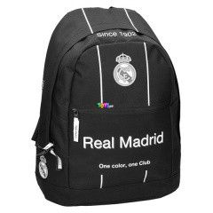 Real Madrid - Lekerekített hátizsák, fekete