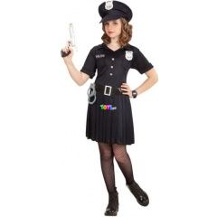 Rendőrnő jelmez szoknyával - 116 cm