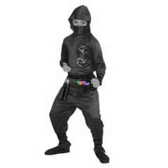 Srkny ninja jelmez - 128 cm-es mret, piros