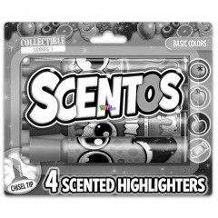 Scentos - Illatos szvegkiemel, alapsznek, 4 db