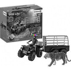 Schleich - Quad ptkocsival s vadrrel
