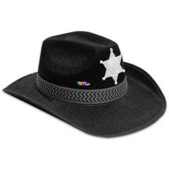 Sheriff kalap - fekete