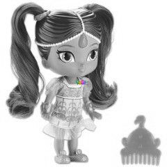 Shimmer s Shine - Shimmer baba pizsamban, 15 cm