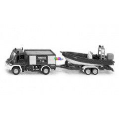 Siku 1636 - Unimog Tzoltaut csnakkal