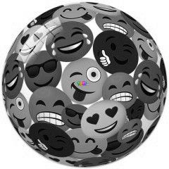 Gumilabda - Smiley fejek, 11 cm