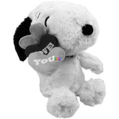 Snoopy sznes szvekkel, 27 cm