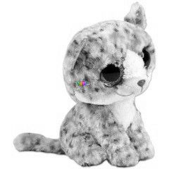 Sophie macska plssfigura - 15 cm, rzsaszn