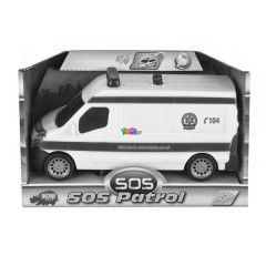 SOS Patrol műanyag autó - mentőautó