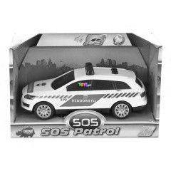 SOS Patrol műanyag autó - rendőrautó