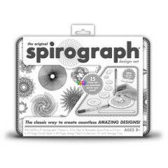 Spirogrf szett, fmdobozban, 15 rszes