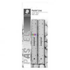 Staedtler - Pastel Line egyenes vonalz, 15 cm-es, 2 db-os csomag