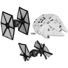 Star Wars 7 Micromachines - Elsrend vadsz vs. Millennium Falcon