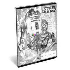 Star Wars - R2D2 és C-3PO mintás sima füzet - A5, 20-32