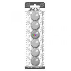Starpak - Mgneses pasztell korongok, 30 mm, 6 db