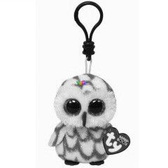 Swoops bagoly kulcstart plssfigura - 9 cm, barna-fehr