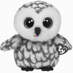 Swoops bagoly plssfigura - 24 cm, barna-fehr